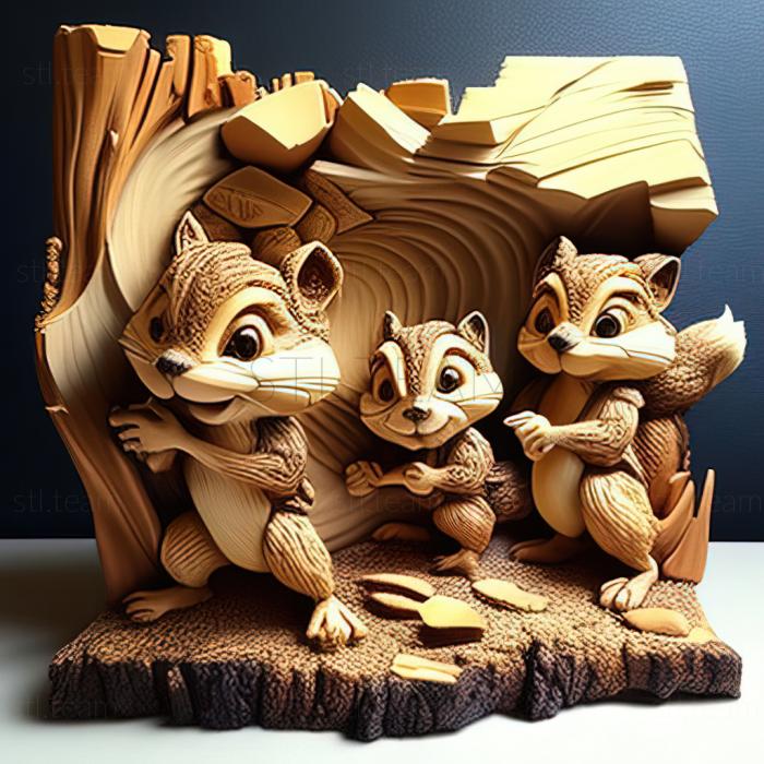 Characters st Fidgety chipmunks from Chip and Dale rush to the rescueRELIE